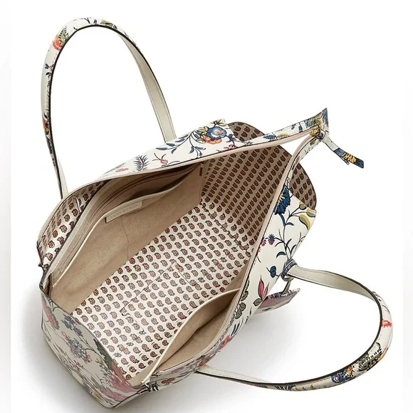 NWT Tory Burch Parker Floral Leather Tote - Picture 4 of 12